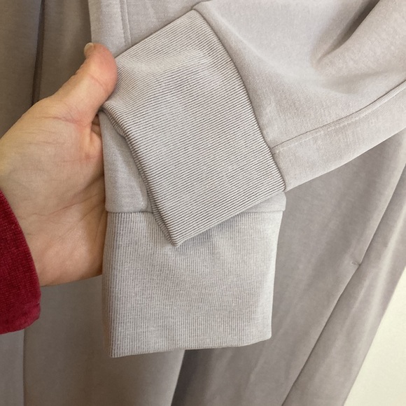 Athleta Dress Womens Small Light Purple Gray Seasoft Long Sleeve Short V Neck - Picture 8 of 12